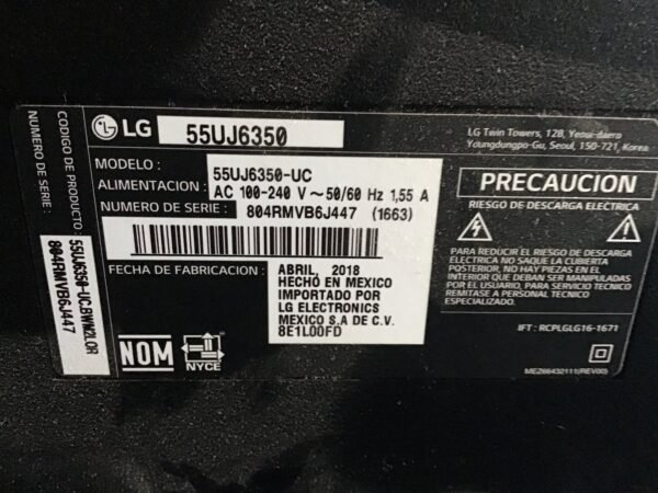 LG 55 PTC