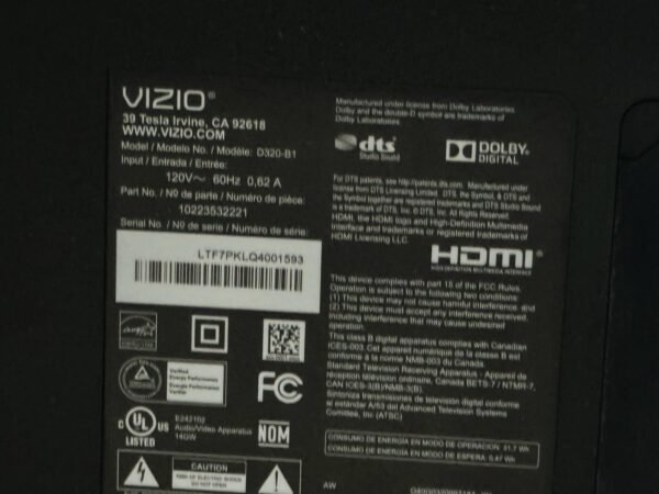 PANTALLA VIZIO 32 SC - Image 2