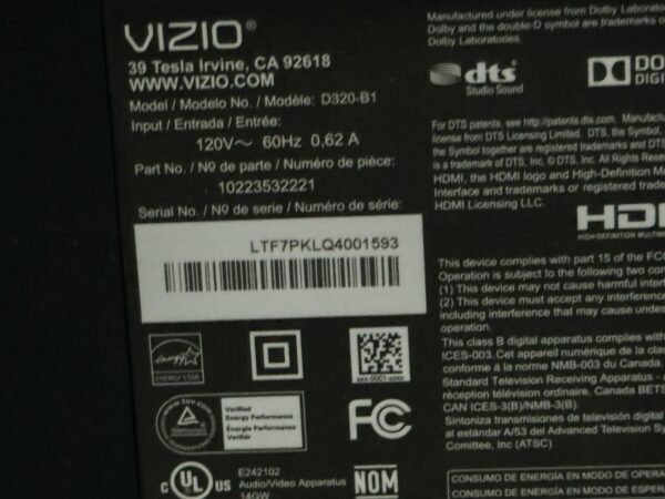 PANTALLA VIZIO 32 SC - Image 5