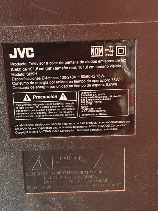 PANTALLA JVC 40'' SC- - Image 3