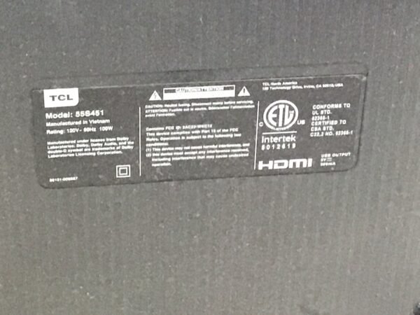 Pantalla TCL 55”  SC-G