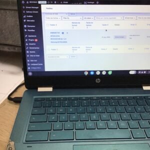 Computadora azul hp