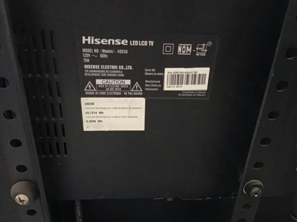 Pantalla Hisense 40” SC-G - Image 2