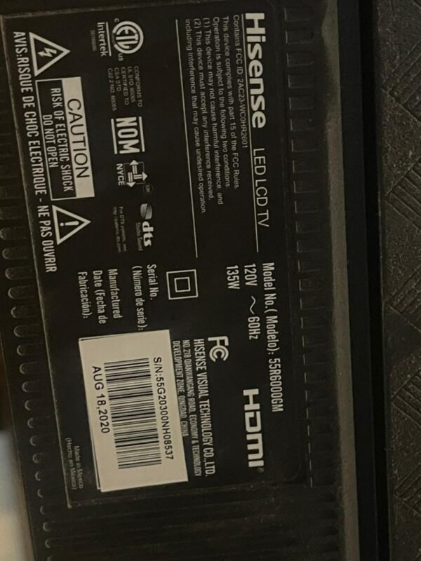 pantalla Hisense 60 pulgadas P..TRC - Image 4