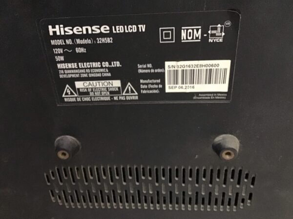 Pantalla Hisense 32” SC-G