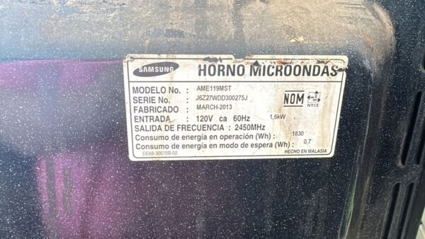 microondas Samsung Plata PTRC