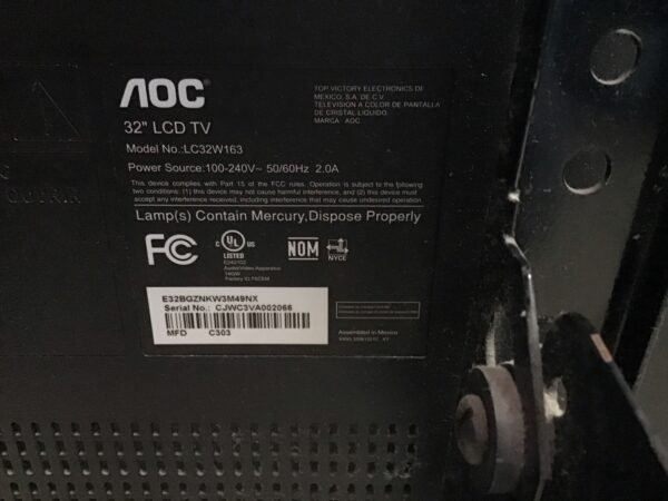 Pantalla AOC 32” SC-G