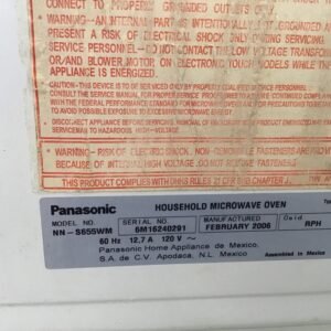Microondas Panasonic blanco PTRC…