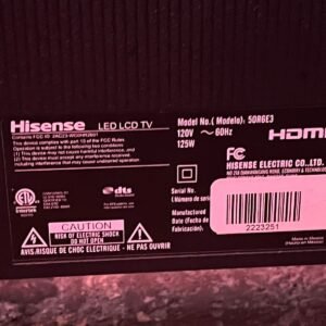 Pantalla Hisense 50 pulgadas P,.-:TRC